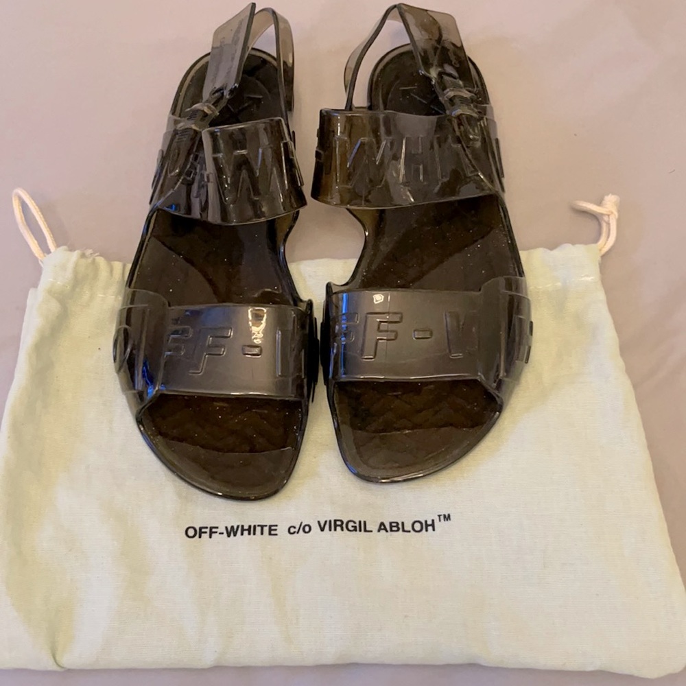 OFF-WHITE jelly sandals
